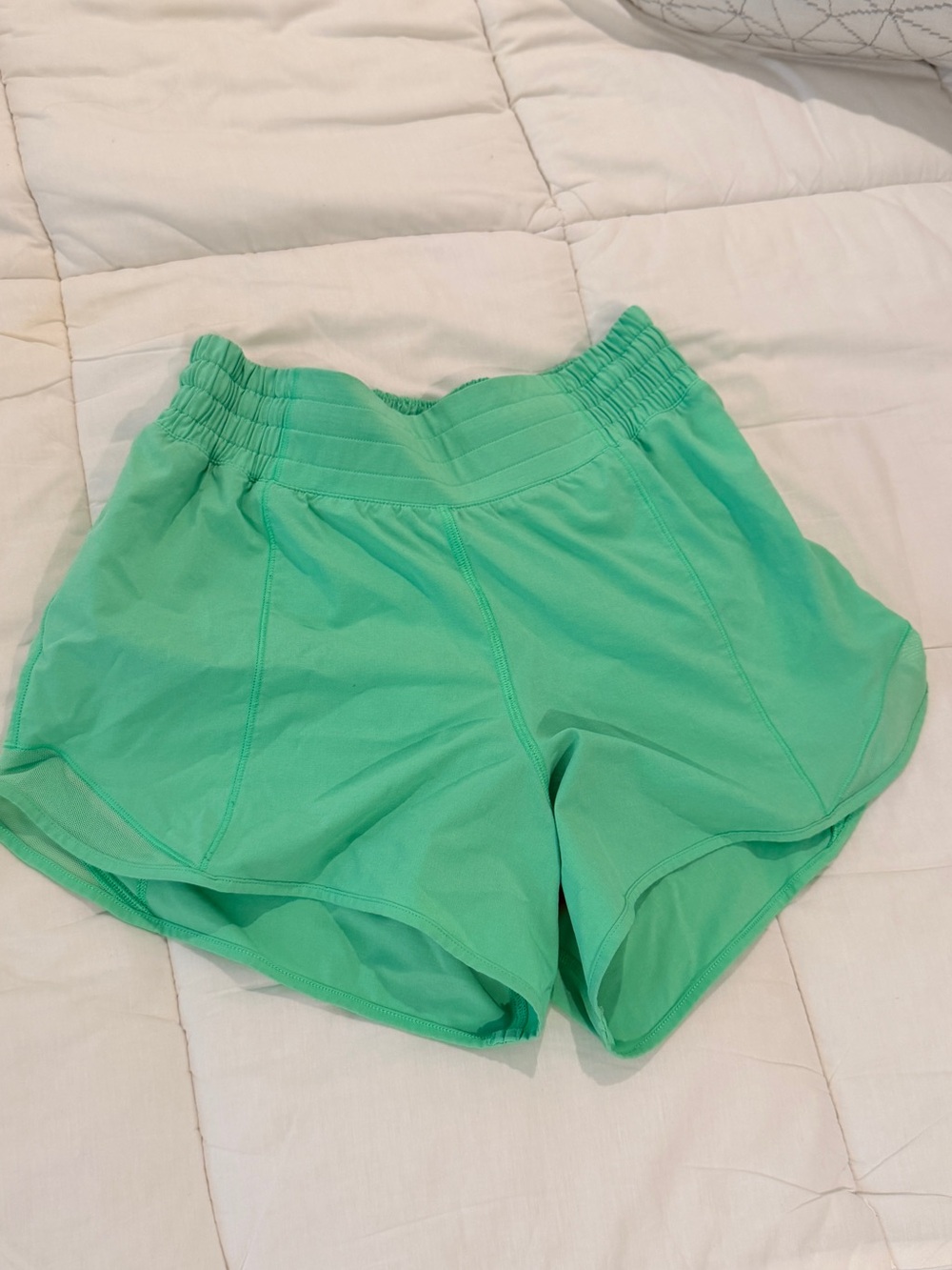 Women's Lululemon Hotty Hot 4” Lined Shorts Lime Green